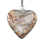 Sienna Glass HR8PASTELGO Friendship Heart, Gold, Small