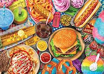 Buffalo Games - LARS - Fun Fair Food - 300 Piece Jigsaw Puzzle for Adults Challenging Puzzle Perfect for Game Nights - Finished Puzzle Size is 21.25 x 15.00