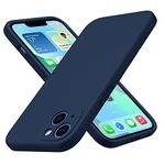 CellEver Soft Silicone Designed for iPhone 13 Case [Camera Cover] [Military Grade Drop Protection] [Anti-Scratch Microfiber Lining] Slim Shockproof Protective Phone Cover 6.1 inch - Navy Blue