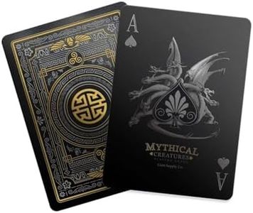 Gent Supply Mythical Creatures - Black Silver & Gold Edition Playing Cards by Co