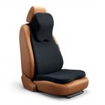 betterhood PosturePro Premium Car Seat Cushions Combo (Black)| Lumbar Support, Neck Rest, Seat Cushion for Driving Seat | Memory Foam, Cotton Cover | Ergonomic Car Cushions Pillows