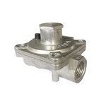 Natural Gas Grill Regulator Gas Pipe In/Out 1/2'' X 1/2"-14NPT, Max Inlet Pressure:1/2" PSI, Outlet Pressure LPG 10" NG 4" W.C, NPT Natural Gas Low Pressure Regulator