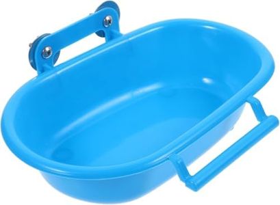 Reusable Bird Bathtub Box Bird Bath,Bird Bath for Cage,Small Tub Bowl for Hang Inside Cage Birdbath Shower,Parrot Shower Bird Cage Accessories for Small Birds Parrots Canary Lovebirds (Blue)