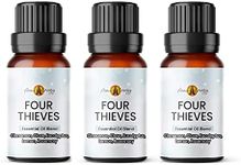 Aroma Energy | Four Thieves Essential Oil Blend - 30ml (3 x 10ml Bottles) - Contains Cinnamon, Clove, Lemon, Rosemary & Eucalyptus - 100% Pure & Natural