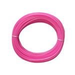 ADW CRAFT'S® Plastic Wire for Basket Making(30 Colours)|Plastic Koodai wire|Glass Wire For Basket Making|Koodai Wire Roll|Plastic Wire For Koodai (200 Grms, 80 Mtrs, Baby Pink, 1)