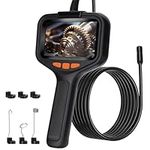 Endoscope Inspection Camera, Coikes 4.3'' IPS Screen 1080P HD Digital Borescope Inspection Camera 8 LED Lights Snake Camera IP67 Waterproof Handheld Sewer Camera with 8mm 16.5ft Semi-Rigid Cable