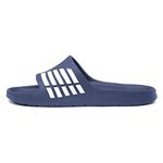 shoezone - Barrington Adults Navy and White Stripe EVA Slider - Size 10 UK - Blue