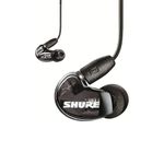 Shure AONIC 215 Wired Sound Isolating Earbuds, Clear Sound, Single Driver, Secure In-Ear Fit, Detachable Cable, Durable Quality, Compatible with Apple & Android Devices - Black