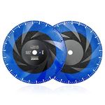 SHDIATOOL Diamond Cutting Disc 2PCS 14 Inches / 350mm Vacuum Brazed Cut-Off Wheel for All Purpose Demolition Blade for Stone Iron Steel Metal