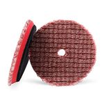 SPTA Wool Polishing Pads, 2Pcs 6 Inch (150mm) Wool Cutting Pad, Short Hair Wool Buffing and Polishing Pad Set, Wool Buffing Wheel for Heavy Cut for 6 Inch Car Polisher Polishing, Buffing and Cutting