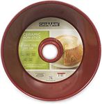 casaWare Angel Food Cake Pan 9.5-inch (15-Cup) Ceramic Coated NonStick (Red - Granite)