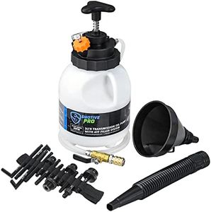 SMOTIVEPRO Automotive Transmission Fluid Pump ATF Filler System 3L Manual Fluid Transfer Pump with 12 Aluminum Alloy AdaptersTransmission Fluid Extractor