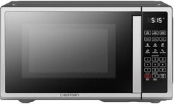 Chefman Countertop Microwave Oven 1.1 Cu. Ft. Digital Stainless Steel Microwave 1000 Watts with 6 Auto Menus, 10 Power Levels, Eco Mode, Memory, Mute Function, Child Safety Lock, Easy Clean