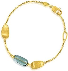 CHOW SANG SANG 999 24K Gold g* Collection Murano Glass Bracelet for Women 92638B 7.4", (19 CM)