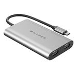 Targus 4K Dual HDMI USB C Hub M1 MacBook 3in1: HDMI 4K 60Hz, HDMI 4K 30Hz, USB-C PD 100W for MacBook Pro/Air(M1 & Intel-Powered), Windows PC, Chromebook