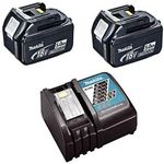 Makita BL1850 Genuine 18v Li-ion 5.0Ah Battery Twin Pack & DC18RC Charger Kit