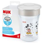 NUK Magic Cup Sippy Cup | 360° Anti-Spill Rim | 8+ Months | Leak-Proof & BPA-Free | 230 ml | Disney Mickey Mouse