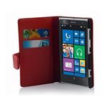 PU Leather pattern Cover in Book Style for Nokia Lumia 1020 red Wallet