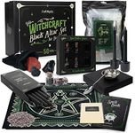 Witchcraft Supplies Wiccan Tools for Beginners - 50 Set Witchy Gifts Starter Kit Box - Crystals for Witchcraft Dried Herbs Spell Jars Candles - Spiritual Altar Witch Stuff for Pagan Gothic Room Decor