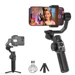 ZHIYUN Smooth 5S AI [Official] 3-Axis Gimbal Stabilizer for Smartphone, iPhone Gimbal with Built-in Fill Light, Tripod, Phone Stabilizer for Video Recording Supports Gesture Control, 360° Inception