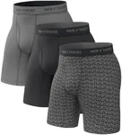 Pair of Thieves Super Fit Men’s Solid Boxer Briefs, 3 Pack Underwear, AMZ Exclusive Black/Grey