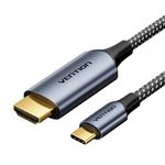 VENTION USB C to HDMI Cable 1.8m (4K@60Hz, 2K@120Hz, 1080P@144Hz), Type C/Thunderbolt to HDMI Cable Compatible with iPad Pro/Air, iPhone 15 Series, MacBook Pro/Air, Mac Mini, Galaxy S24/S23, etc