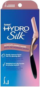 Schick Hydro Silk Dermaplaning Wand for Face with 6 Refill Blades | Dermaplane Peach Fuzz Remover, Eyebrow Razor, Face Razor, Facial Razor, Professional Style Skincare Tool