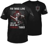 Great and Terrible Things T-Shirt Patriotic Tribute Tee | American Pride Veteran Support Shirt | 100% Cotton Military Apparel | Black, 3X-Large