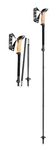 LEKI Black Series FX Carbon Poles, Black Natural Carbon, 110-130 cm