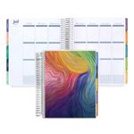 Erin Condren 7x9 Coiled Life Planner (July 2024 - December 2025) - Evolve Classic Cover, Vertical Layout, Evolve Theme, Platinum Coil