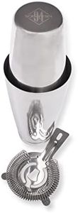 Southern 94 Boston Cocktail Shaker Set with 28 Ounce Weighted 18 oz Unweighted Tin Shakers and Hawthorne Strainer Bartending Mixers Perfect for The Home Bar Mixologist or Professional Bartender