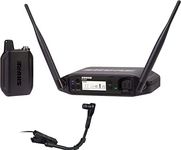 Shure GLXD14+/B98 Dual Band Pro Digital Wireless Microphone System for Brass, Woodwinds, Percussion - 12-Hour Battery Life, 100 ft Range | Clip-on Instrument Mic, Single Channel Receiver