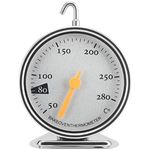 JZK Stainless Steel Dial Oven Thermometer for fan oven/aga/gas oven, Kitchen Oven temp monitor, gas Oven Temperature Gauge, oven thermostat replacement