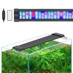 Lominie LED Aquarium Light 72W, Full Spectrum Aquarium Plant Light Bar 224PCS LED Dimmable Fish Tank LED Light for 121~137cm Freshwater Aquarium with Remote Controller(G80)