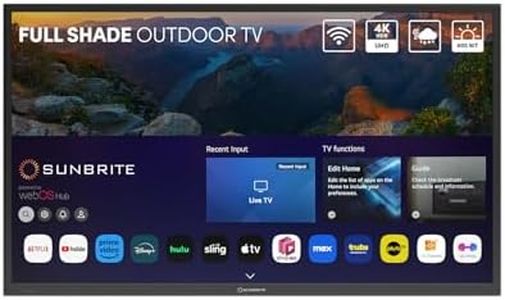 SunBriteTV 55" Veranda 4 Series - Smart Outdoor TV - Full Shade - 4K UHD HDR | SB-V4-55-BL