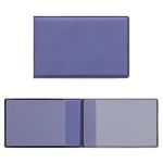 kwmobile Synthetic Leather ID Card Holder - Folding Wallet for Credit, Personal Identification and Driver's License - Lavender