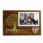 Family Picture Frame, Rustic Wood Picture Frame with Handmade String Art, Family Gifts, Housewarming Gifts, Wall and Tabletop, Family is Everything