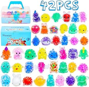 Nuseya 42 PCS Squishy Fidget Toys Sensory Stress Ball Bulk Pack Squeeze Party Favor Giveaways Idea with Delicate Box Individually Packaged No duplicates