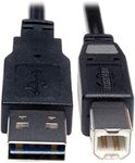 Tripp Lite Universal Reversible USB 2.0 Hi-Speed Cable (Reversible A to B M/M) 1-ft.(UR022-001)