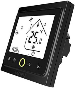 MOES Termostato Inteligente con WiFi, Control de Temperatura Smart Life con aplicación de Mando a Distancia para 5 A, Compatible con Alexa