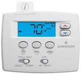 White-Rodgers 1F89EZ-0251 Non Programmable Heat Pump Digital Thermostat with 3 T