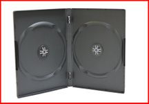 100 Pk Premium 14mm CD DVD Storage Case Double Black Dual 2 Discs Holder Box Machinable