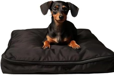 SELUGOVE Dog Bed Covers 53L × 43W × 5H Inch Washable Black Thickened Waterproof Oxford Fabric with Handles and Zipper Reusable Dog Bed Liner Cover for Large 110-125 Lbs Dog