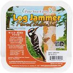 Set of 24 Pine Tree Log Jammer Peanut Butter Suet Plug 3 Packs