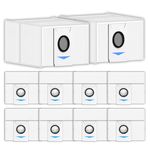 (10 Pieces) Replacement Vacuum Bags for ECOVACS DEEBOT T20 OMNI X1 OMNI X1 PRO OMNI X1 OMNI T10 OMNI, Robotic Vacuum Filter Bags Compatible With DEEBOT X1 OMNI Auto-Empty Station