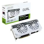 ASUS Dual GeForce RTX™ 4070 Super White OC Edition (PCIe 4.0, 12GB GDDR6X, DLSS 3, HDMI 2.1a, DisplayPort 1.4a, 2.56-Slot Design, Axial-tech Fan Design, Auto-Extreme Technology, and More)