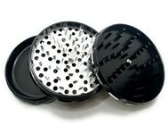 4 Inch herb grinder / 3 layer spice grinder - (9 COLOR OPTIONS) - easily grind your herbs at home with its custom grip design. Black Grinder is Aluminum Allow (Black, 4 Inches)