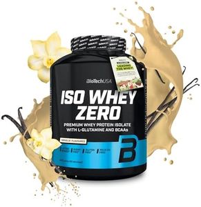 BioTechUSA Iso Whey Zero | Premium Whey Protein Isolate | Grass-Fed | Enzyme-Free | Sugar- and Gluten-free, 2.27 kg, Vanille