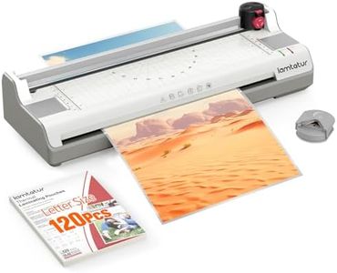 Laminator Machine 13Inch Wide with 120 Letter Size Laminating Sheets for A3/A4/A6,11X17 Thermal Hot&Cold Lamination Laminated 3-5Mil with Paper Cutter, Corner Rounder for Office Home School Teacher