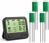 Moisture Meter for Plants, Wireless Plant Water Meter, 4 Sensors 12 Zones